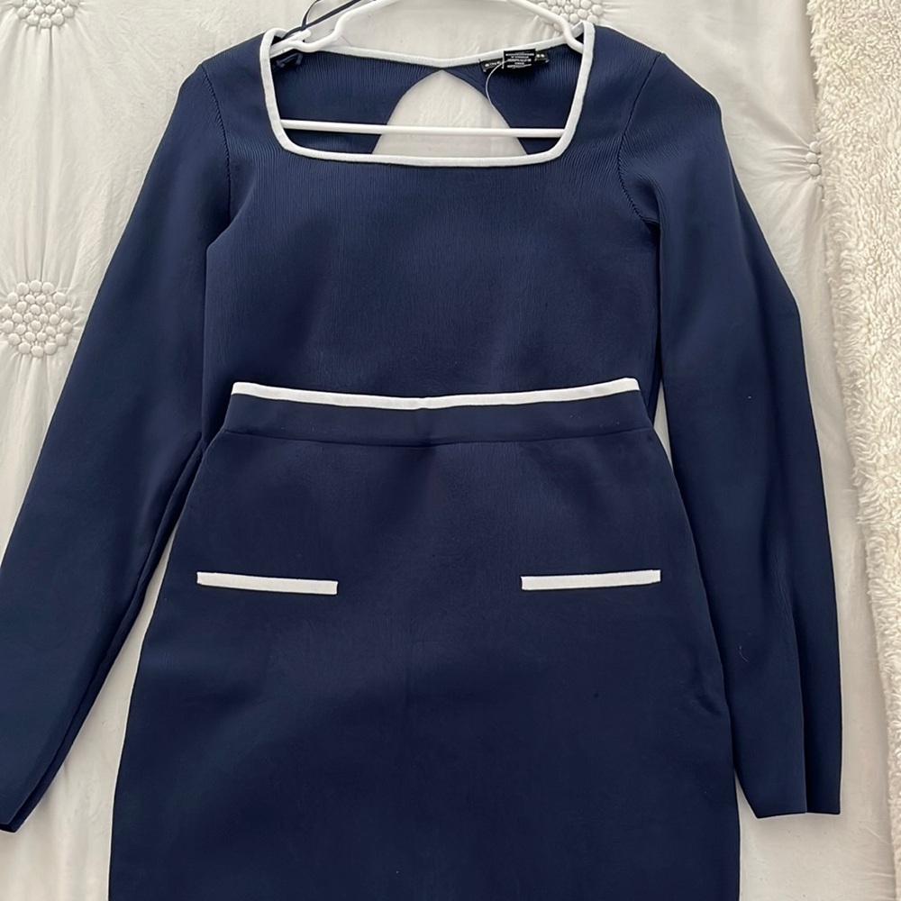 NAVY BLUE SKIRT SET